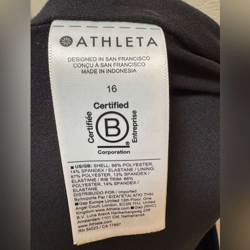 Athleta 16 Lined Brooklyn Mid Rise Ankle Pant, Black - Picture 4 of 6